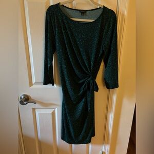 Ann Taylor wrap style dress 3/4 sleeve size M